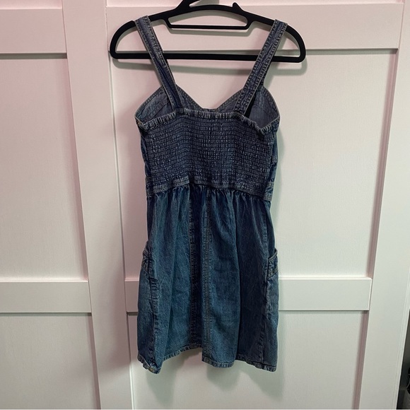 Jean Dress with Pockets - Picture 2 of 3